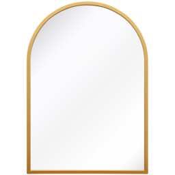 MirrorOutlet The Arcus Gold Framed Arched Garden Wall Mirror 100 x 70cm