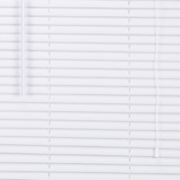 White PVC Wood Effect Venetian Blind 60 x 152cm