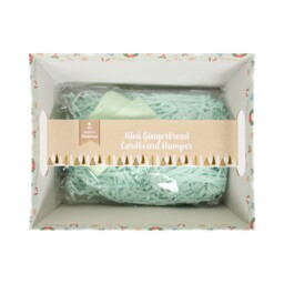 All I Want For Christmas Grey Mini Gingerbread Cardboard Christmas Hamper - thumbnail 2