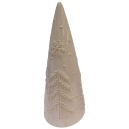 Festive Snowflake Tree Decoration Beige