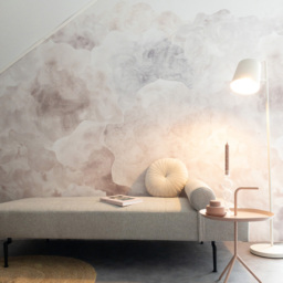 Grandeco Roomblush Dreamy Heaven Beige 4 Lane Wall Mural
