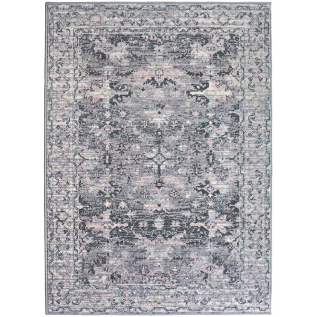 Traditional Style Rug Grey 160 x 230cm - image 1