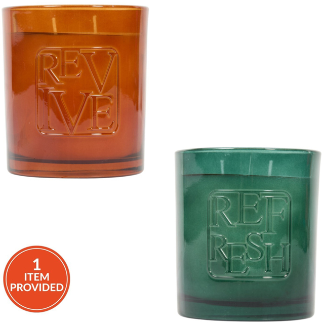 Revive or Refresh Glass Candle - image 1