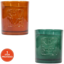 Revive or Refresh Glass Candle