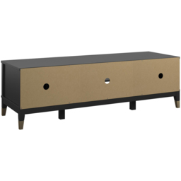Dorel Home Westerleigh 2 Door 2 Shelf Black TV Stand - thumbnail 3