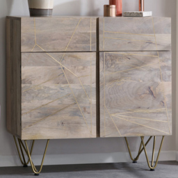Brooklyn Huyen 2 Door 2 Drawer Light Gold Medium Sideboard