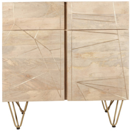 Brooklyn Huyen 2 Door 2 Drawer Light Gold Medium Sideboard - thumbnail 3