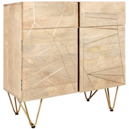 Brooklyn Huyen 2 Door 2 Drawer Light Gold Medium Sideboard - thumbnail 2