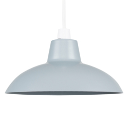 ValueLights Civic Metro Style Silver Metal Retro Pendant Shade