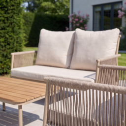 Artemis Home Verano 4 Seater Rope Design Garden Lounge Set - thumbnail 2