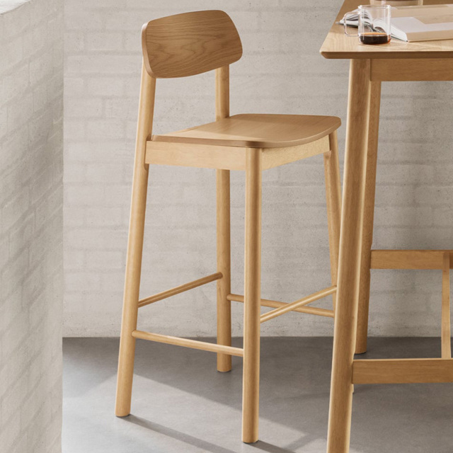 Florence Barlow Oak Bar Stool Set of 2 - image 1