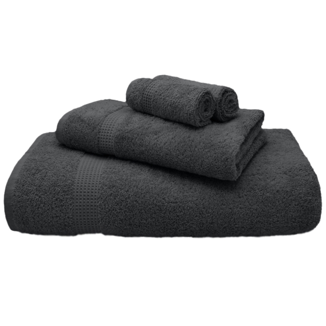 Mayfair Egyptian Cotton Charcoal Bath Sheet Set of 2 - image 1