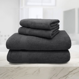 Mayfair Egyptian Cotton Charcoal Bath Sheet Set of 2 - thumbnail 3