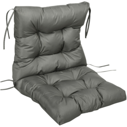 Outsunny Light Grey Back and Seat Replacement Cushion 56 x 56 cm - thumbnail 1