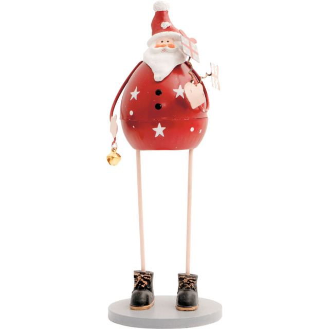 St Helens Santa Metal Red Christmas Decoration - image 1