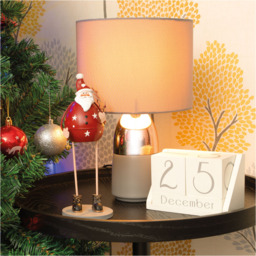 St Helens Santa Metal Red Christmas Decoration - thumbnail 2