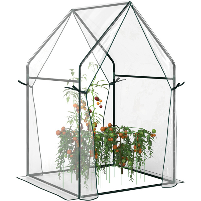 Outsunny Clear Plastic Greenhouse 3 x 3ft - image 1