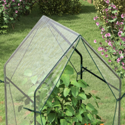 Outsunny Clear Plastic Greenhouse 3 x 3ft - thumbnail 3