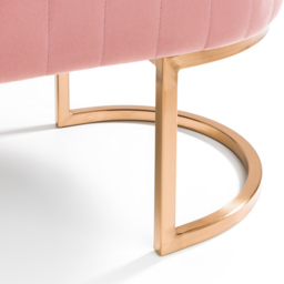 Julian Bowen Harrogate 2 Seater Pink Bench - thumbnail 4