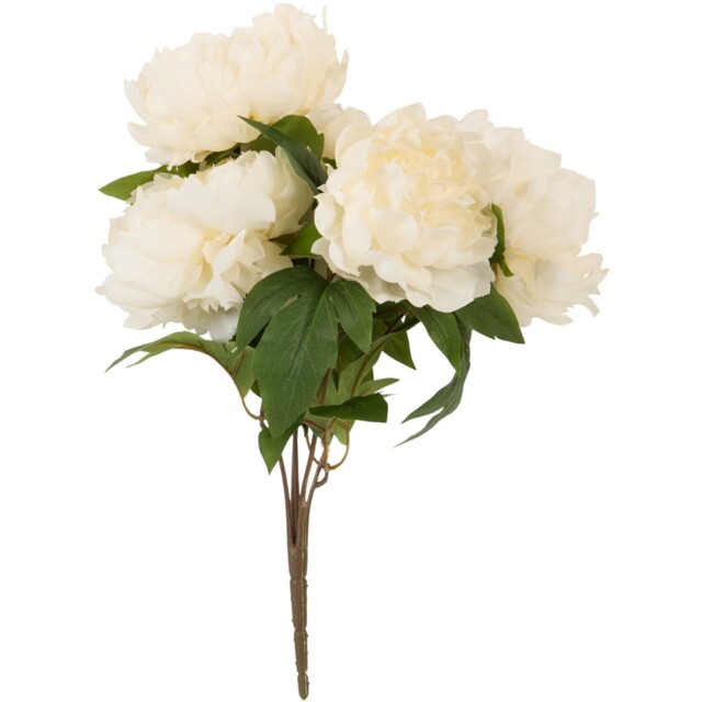 Artificial Peony Bunch Bouquet Ivory - image 1