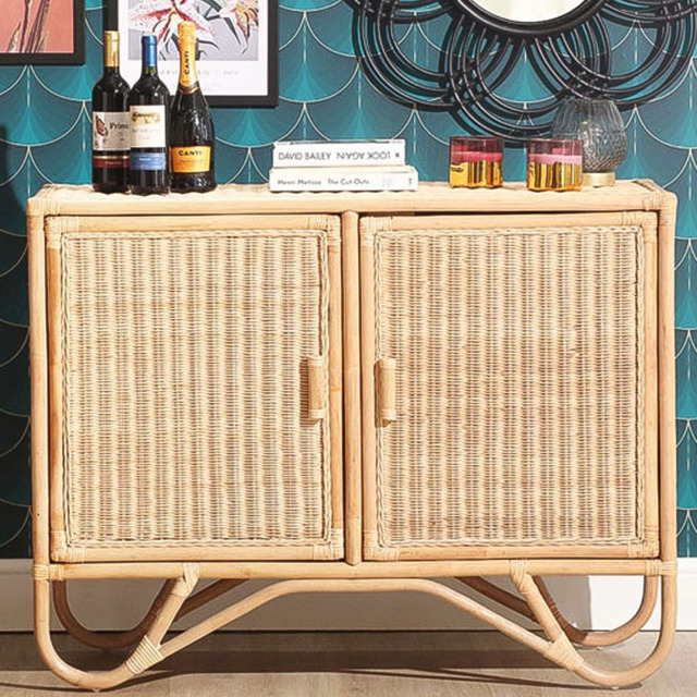 Desser 2 Door Natural Rattan Sideboard - image 1