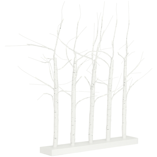 Marco Paul Battery Powered Warm White LED Light Up Trees Tabletop Christmas Decoration - image 1