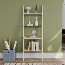 Vida Designs York 4 Shelf Pine Ladder Bookcase - thumbnail 3