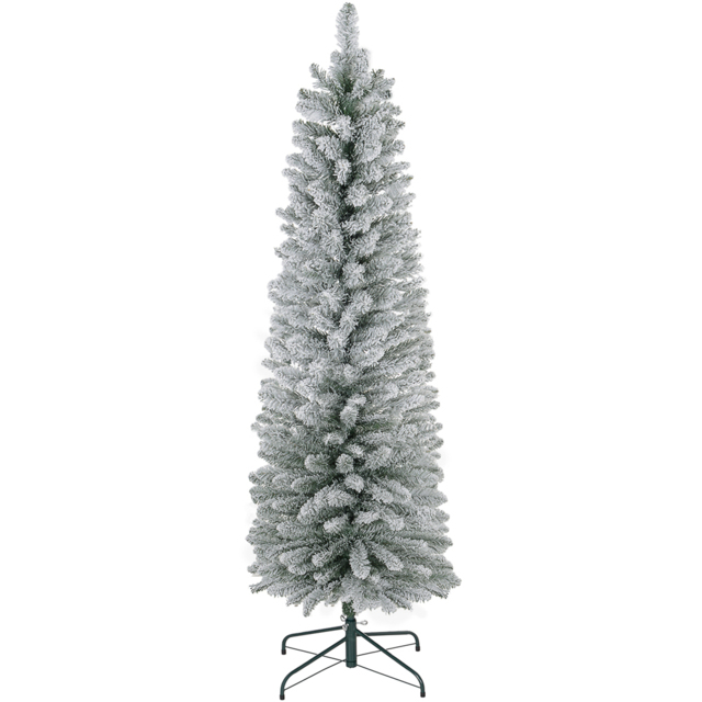 StarBright Snow Flocked Pencil Artificial Christmas Tree 5ft - image 1