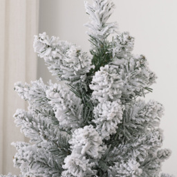 StarBright Snow Flocked Pencil Artificial Christmas Tree 5ft - thumbnail 3