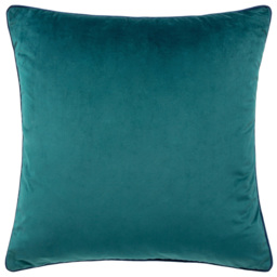 Paoletti Meridian Teal Navy Velvet Cushion