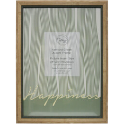 The Port. Co Gallery Hertford Natural Green Accent Photo Frame 28 x 20 inch