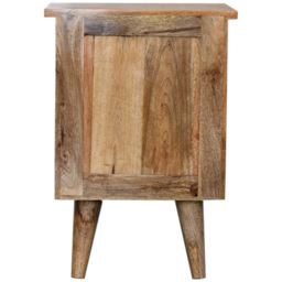 Artisan Furniture Oak-ish Brown 2 Drawer Solid Wood Bedside Table - thumbnail 4
