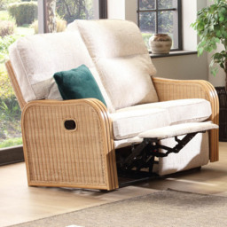 Desser Furniture Paris 2 Seater Cotton Cream Recliner Sofa - thumbnail 1