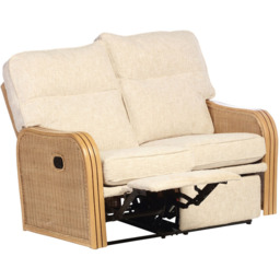Desser Furniture Paris 2 Seater Cotton Cream Recliner Sofa - thumbnail 2
