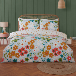 Rapport Home Single Betty Floral Polyester Reversible Duvet Cover Set