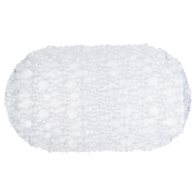 Clear Bubbles PVC Non Slip Bath Mat 37 x 67cm - image 1