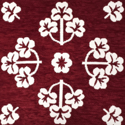 Ashley Mills Chenille Pattern Wine Filled Cushion 43 x 43cm 2 Pack - thumbnail 2