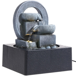Living and Home Tabletop Waterfall Fountain with LED Light - thumbnail 1