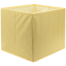 Homebase Plain Yellow Compact Cube Storage Insert 3 Pack - thumbnail 4