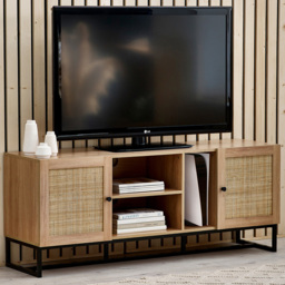 Julian Bowen Padstow 2 Door 2 Shelf Oak TV Unit