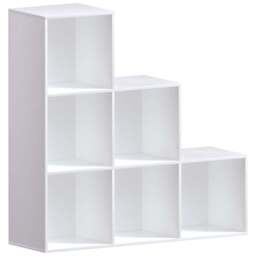 Vida Designs Durham 6 White Cube Staircase Storage Unit - thumbnail 2