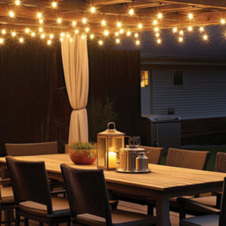Eagle Connect Warm White LED Black Cable String Light 15m - thumbnail 3