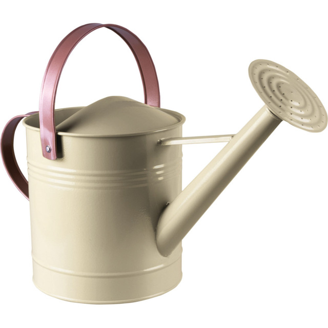 St Helens Cream Metal Watering Can with Sprinkler Nozzle 4.5L - image 1
