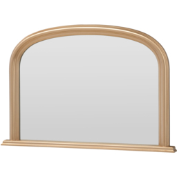 Yearn Gold Contemporary Arched Overmantle Mirror 77 x 112cm