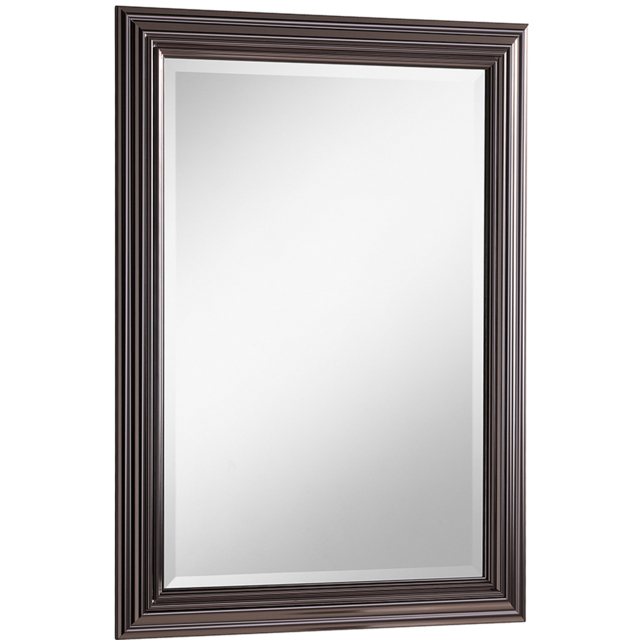 Yearn Dark Chrome Bevelled Mirror 100.5 x 72.5cm - image 1