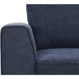 Matilda 3 Seater Blue Fabric Sofa - thumbnail 2