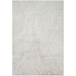 Desire Rugs Novu Stream Beige Modern Abstract Metallic Sheen Rug 200 x 290cm - thumbnail 1