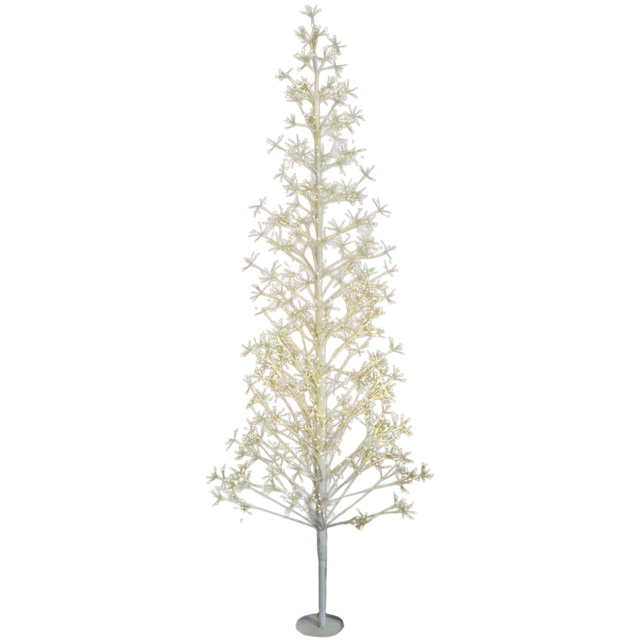 Fantasy White LED Pre Lit Artificial Christmas Tree 6ft - image 1