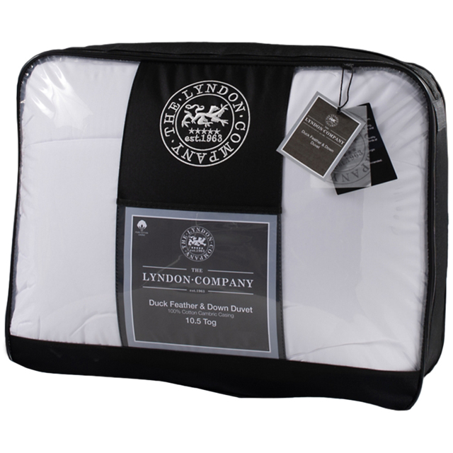 The Lyndon Company King Size Natural Duck Feather and Down Duvet 10.5 Tog - image 1