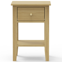 Core Products Henley Oak Effect Single Drawer Single Shelf Bedside Table - thumbnail 3